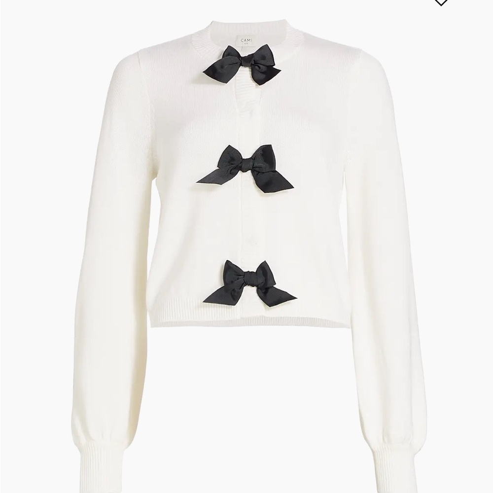 Cami NYC Tess Bow Wool Cardigan